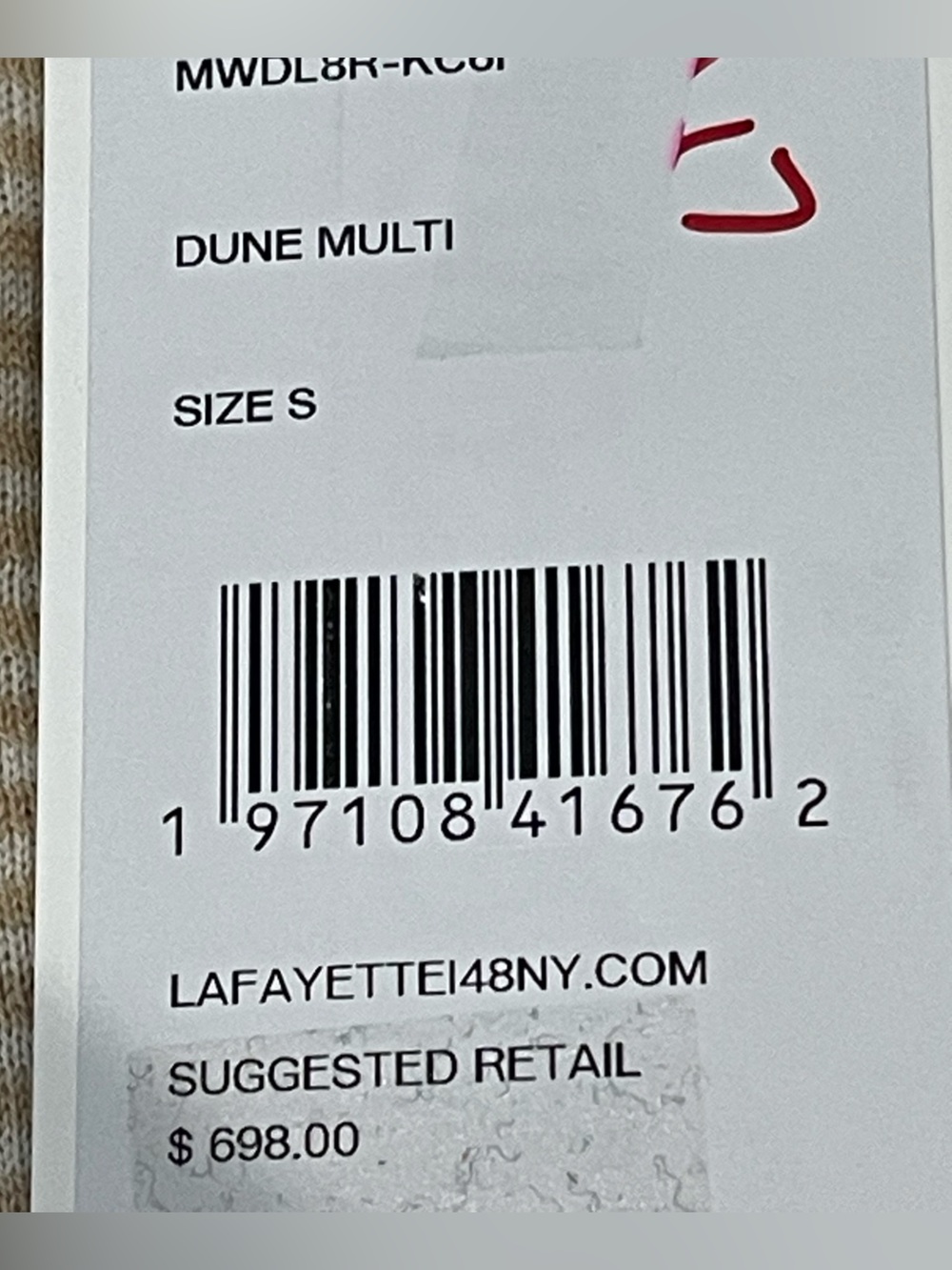 Lafayette 148 Women Dune Multi Striped Cashmere Pullover Sweater Size Small NEW - Picture 9 of 11